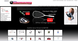 Raquette de squash avec LaBoutiqueDuSquash.com